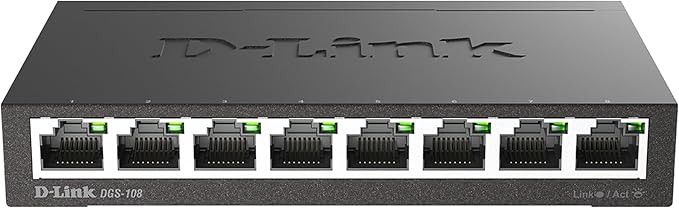 6. D-Link 8 Port Gigabit Unmanaged Ethernet Switch