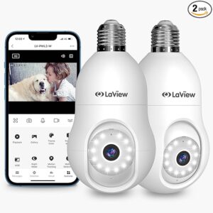 1. LaView 4MP Bulb Security Camera