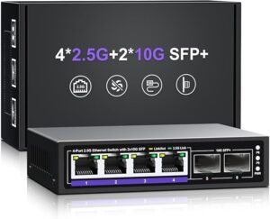 9. NICGIGA 6 Port 2.5G Ethernet Switch