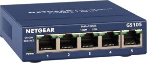 2. NETGEAR 5-Port Gigabit Ethernet Unmanaged Switch