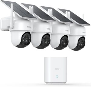 1. AOSU Solar-Powered Outdoor Wireless Security Camera