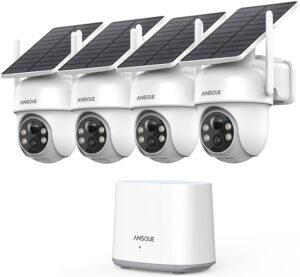 3. ANSQUE GU01 Solar Outdoor Wireless Security Camera