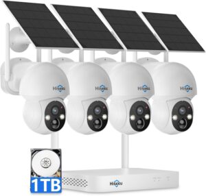5. Hiseeu Solar Security Camera Wireless Outdoor