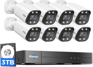 6. Hiseeu PoE Security Camera System